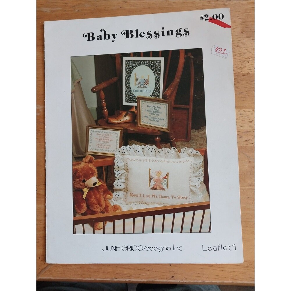 Baby Blessings Cross Stitch June Grigg Designs #4 NEW - Picture 1 of 3
